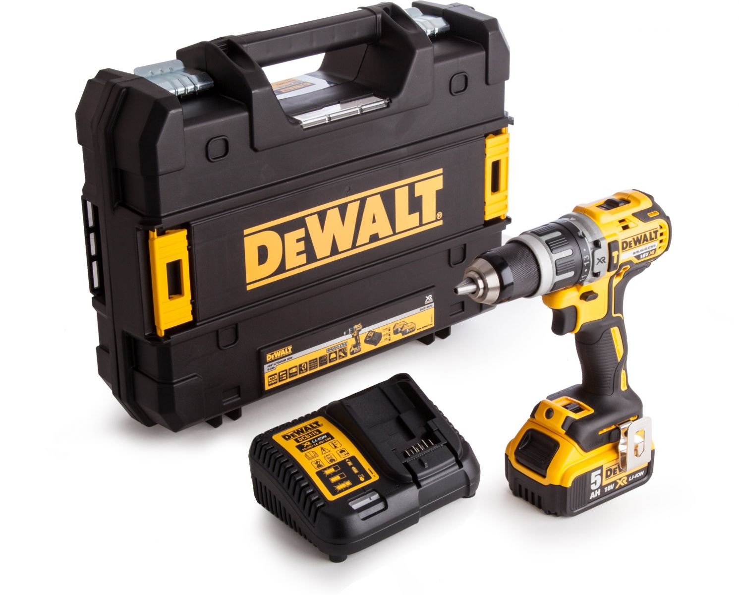 מברגה מקדחה מקצועית נטענת DEWALT 18V DCD796P1